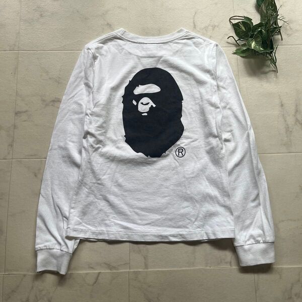 A BATHING APE アベイシングエイプ バックプリントロンT サイズXS