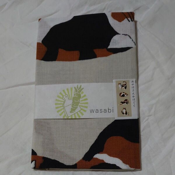 フレンズヒル wasabi てぬぐい 手ぬぐい ねこ 三毛猫 みやけさん 日本製