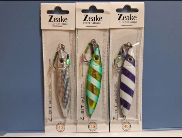 3★Zeake ジーク Z_ビット Ver.2 ジービット Zビット 40g 3個 グロー セブラ 青物