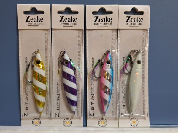 1■Zeake ジーク Z_ビット Ver.2 ジービット Zビット 30g 4個 セブラグロー 青物