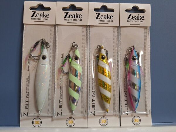 2■Zeake ジーク Z_ビット Ver.2 ジービット Zビット 30g 4個 セブラグロー 青物