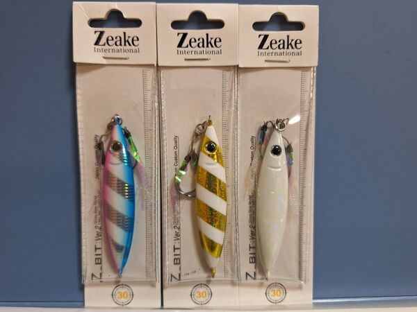 1■Zeake ジーク Z_ビット Ver.2 ジービット Zビット 30g 3個 セブラ グロー 青物