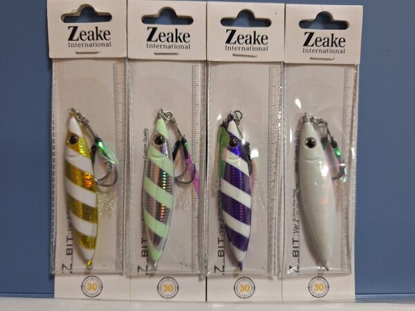 ■Zeake ジーク Z_ビット Ver.2 ジービット Zビット 30g 4個 セブラグロー 青物