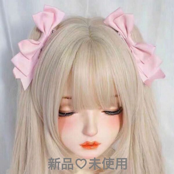 【新品・未使用】リボンヘアクリップ