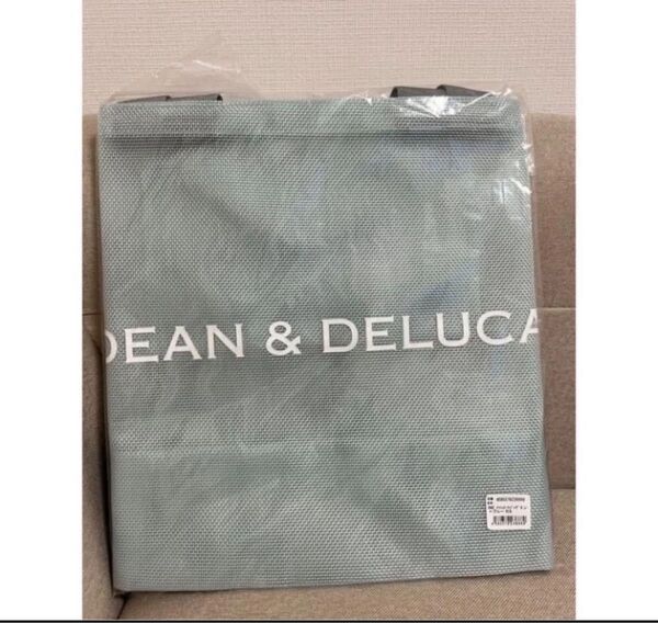 新品未開封ビニール入りDEAN&DELUCA正規品メッシュトートミントブルー