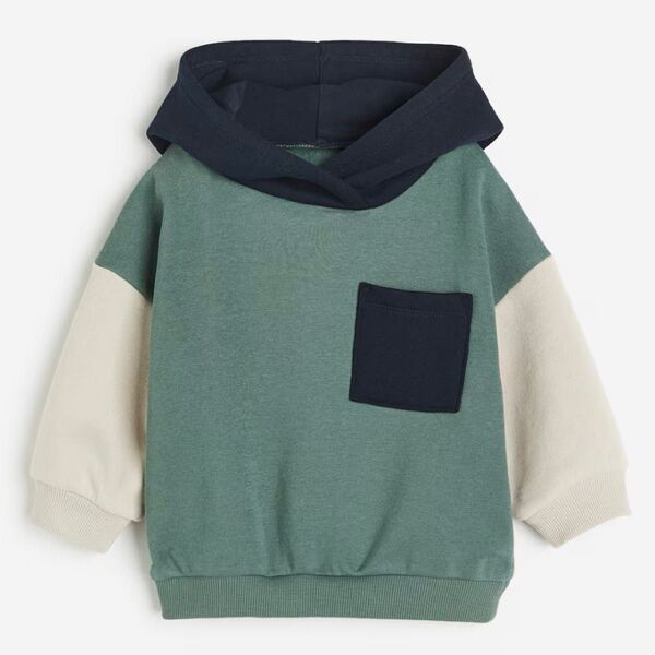 H&M カラーブロックスウェットパーカー サイズ90