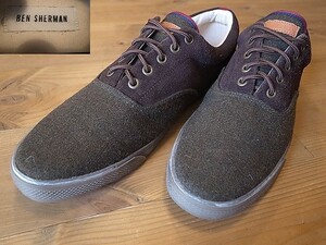 美品 ベトナム製 ベンシャーマン BEN SHERMAN スニーカー シューズ 靴 US10 UK9 約27.5～28㎝ 