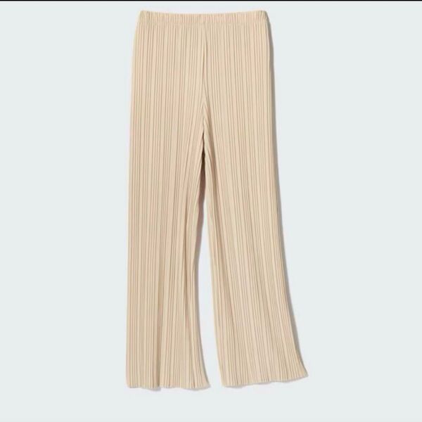 UNIQLO ユニクロ プリーツ ストレートパンツ パンツ ベージュ S