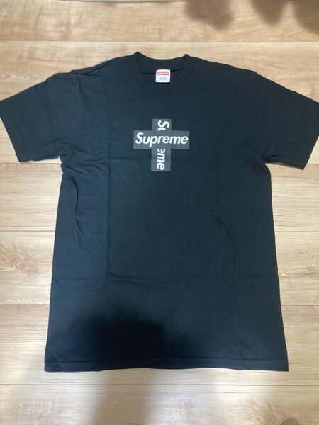 Supreme Cross Box Logo Tee Black Sサイズ