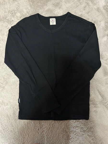 AVIREX アビレックス カットソー Tシャツ ロンT 黒 ブラック