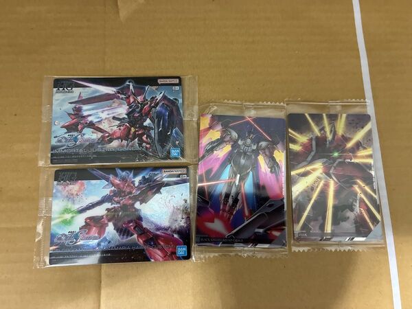 ガンダムガンプラパッケージアートグミ イタジャガ 機動戦士ガンダム SEED FREEDOM ガンプラ カード 4枚セット