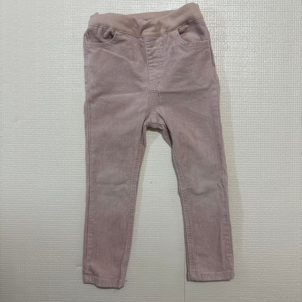petit main コーデュロイ ボトムス 100 ピンク