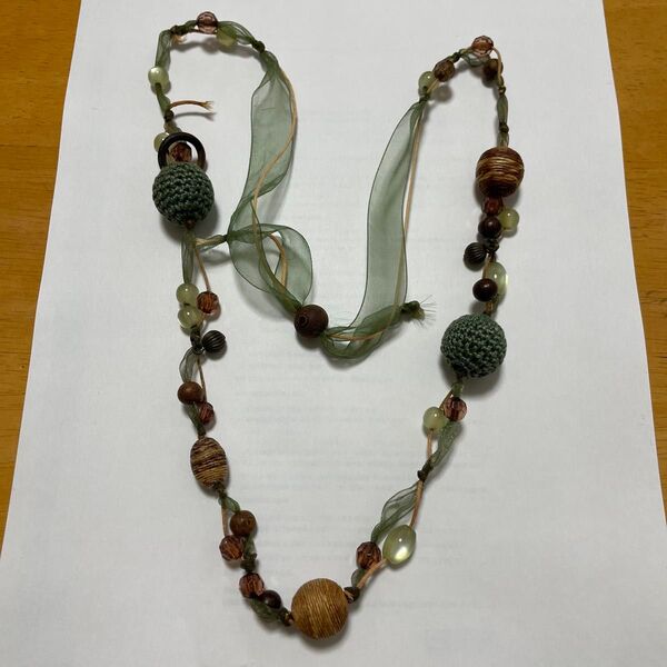 ビーズネックレス ハンドメイド アクセサリー