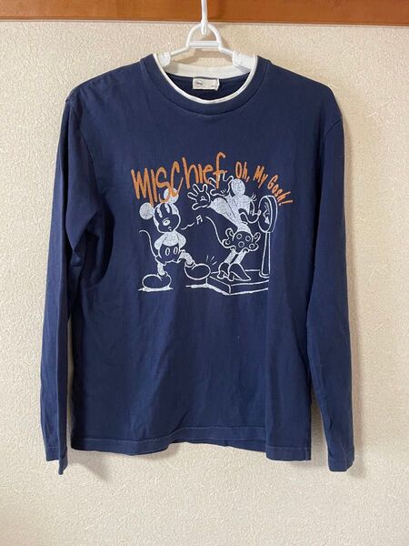 ミッキーマウス&ミニーマウス 長袖Tシャツ M
