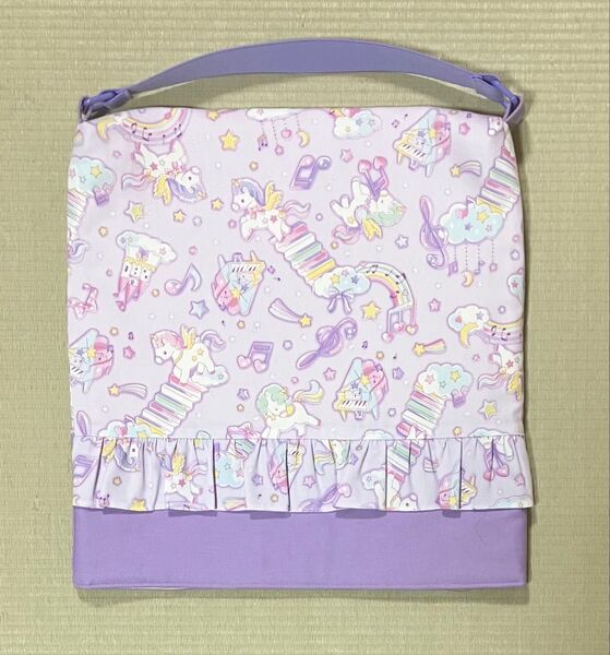 防災頭巾カバー 座布団型 ハンドメイド ユニコーン