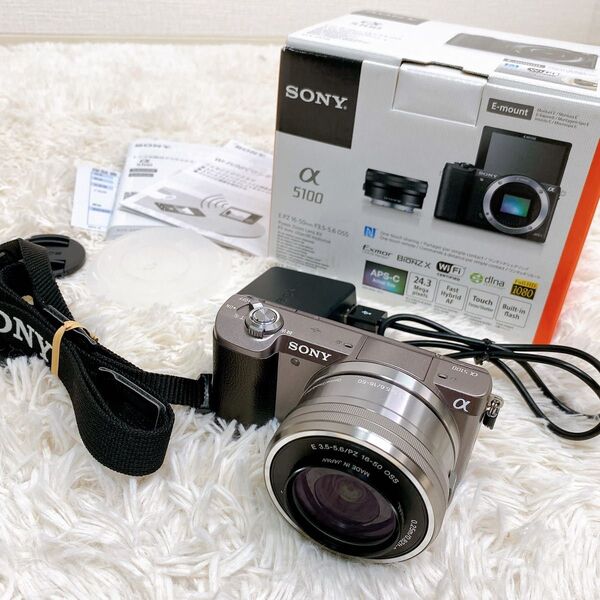 SONY α5100 ILCE-5100L-T パワーズームレンズキット ミラーレス一眼 ブラウン