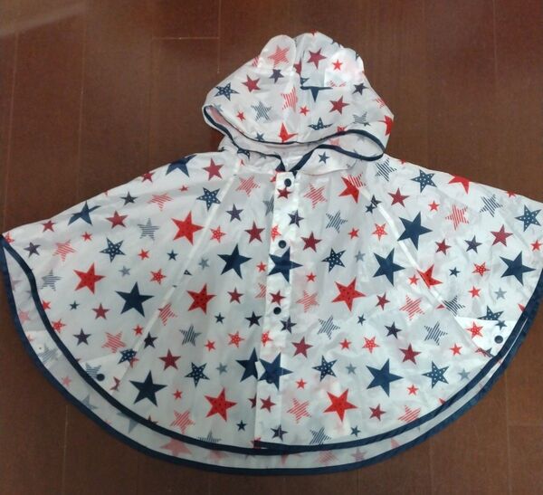 レインポンチョ キッズ 雨具 サイズ80-100cm