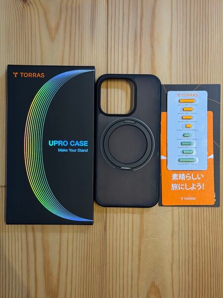 TORRAS iPhone 15 Pro 用 ケース ブラック