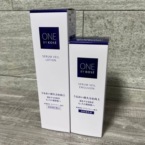 ONE BY KOSセラムヴェールローション 高保湿化粧水 180ml+エマルジョン 高保湿乳液 135ml 2個セット