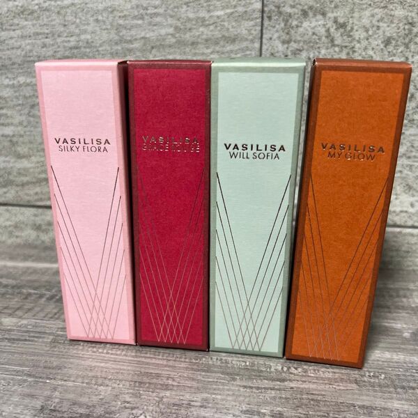ヴァシリーサ オードパルファム 8ml×4個セット(シルキーフローラ、グレイスルージュ、ウィルソフィア、マイグロウ)