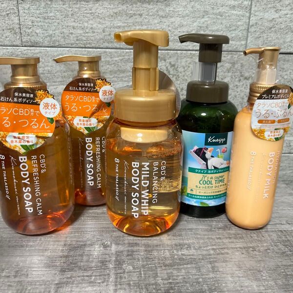 エイトザタラソ ユー CBD&リフレッシング カーム ボディソープ キンモクセイの香り×他5点セット
