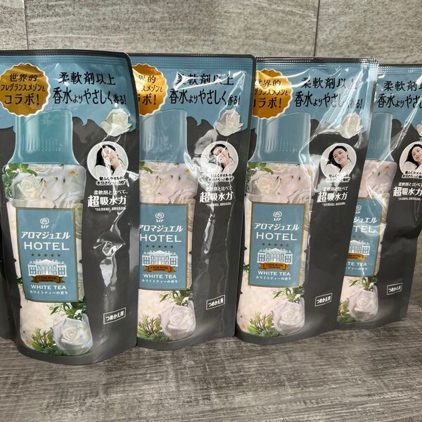 P&G レノア アロマジュエル ホワイトティーの香り つめかえ用 365mL×4個セット