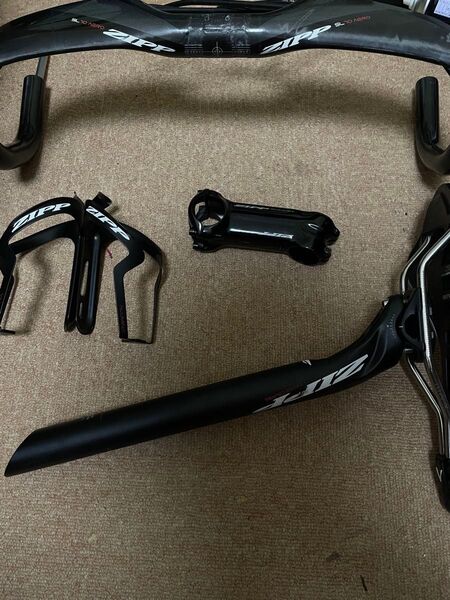 zipp セット ハンドル ステム シートポスト ボトルケージ