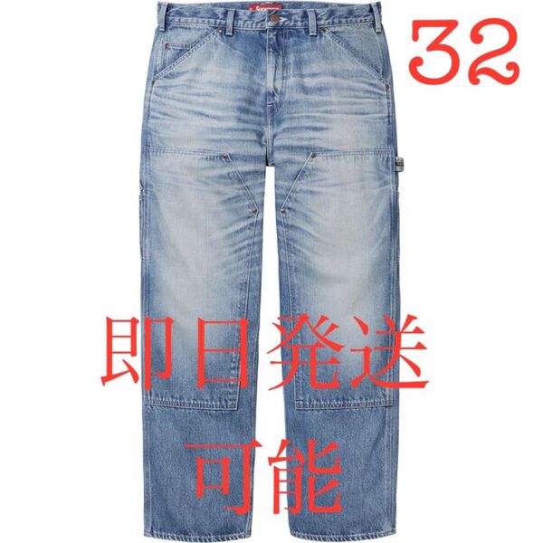 Supreme Worn Double Knee Painter Denim