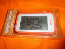 Tanita THERMO METER DIGITAL ORANGE TT-559 OR WALL DESK MAGNET WITH CLOCK_画像2