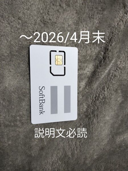 SIMカード SMS受信&データ通信用毎月1GBまで ソフトバンク
