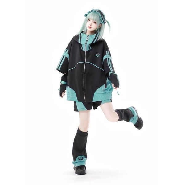 REFLEM DリングロゴテープBIGジップアップパーカー 5点セットアップ