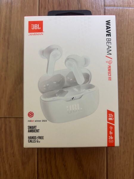 新品! JBL WAVE BEAM ワイヤレスイヤホン ホワイト Bluetooth