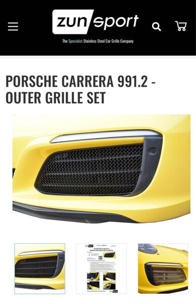 ZUNSPORT ポルシェ 911 アウターグリルセット PORSCHE