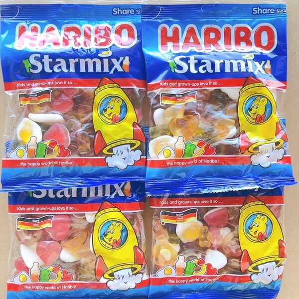 ハリボー スターミックス 200g 4袋セット グミ キャンディ ハッピーコーラ ゴールドベアー
