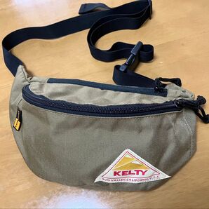 極美品 KELTY ケルティ ウエストバッグ ボディバッグ カーキー ヴィンテージ ヒップバッグ
