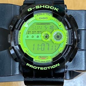 極美品 CASIO カシオ GショックG-SHOCK GD-100SC-1JF Crazy Colors ビッグフェイス