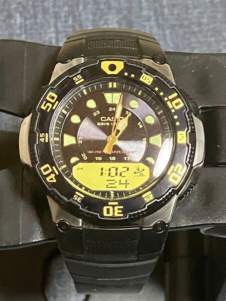 稼働品 CASIO カシオ ウェーブセプター WVA-107HJ-1AJF 4771 デジアナ 電波腕時計