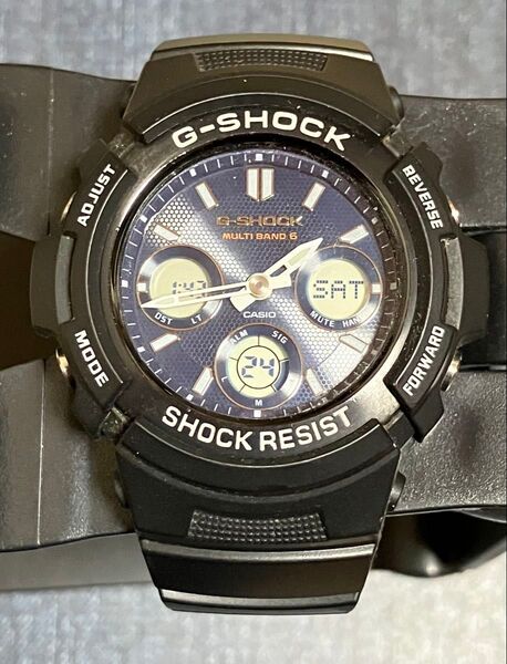 極美品 CASIO カシオ G-SHOCK G-ショック AWG-M100SB-2AJF 電波タフソーラー マルチバンド6