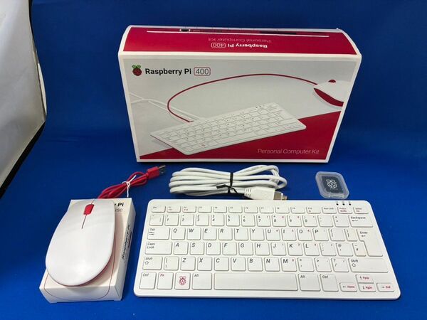 ラズベリーパイ Raspberry pi 400 US版 マウス、HDMIケーブル付き