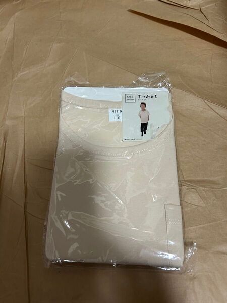 スリーコインズ 半袖Tシャツ 110cm ベージュ ポケット付き 未使用