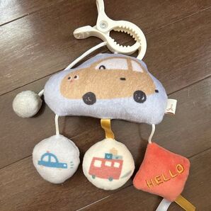 テータテート ベビーカー おもちゃ 吊り下げ 車 バス 雲 クリップ 赤ちゃん