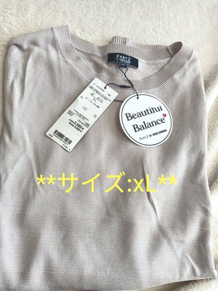 レディーストップス 半袖tシャツ チュニック 新品 xL ジュンコシマダ カットソー