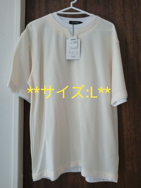 INEDHOMME Tシャツ カットソー 半袖 メンズ トップス L 新品
