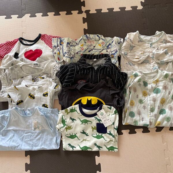 ロンパース 男の子 まとめ売り 半袖 夏服 夏 60〜80サイズ 10枚