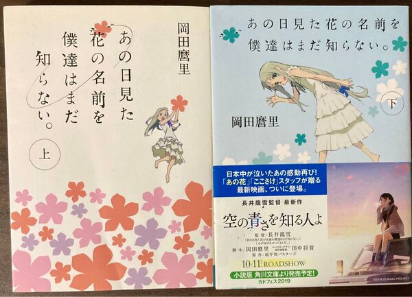 小説 あの日見た花の名前を僕達はまだ知らない。上下巻セット