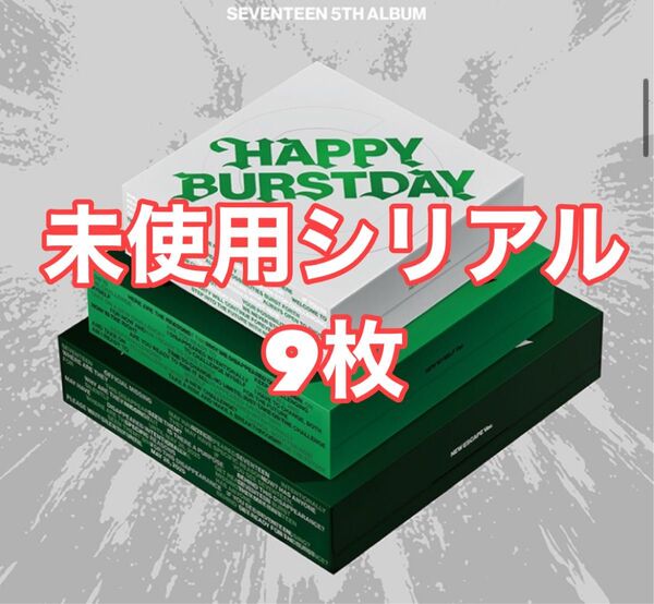 SEVENTEEN シリアル HAPPY BURSTDAY