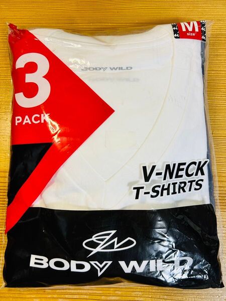 ボディワイルド Vネック Tシャツ M 3枚 半袖シャツ