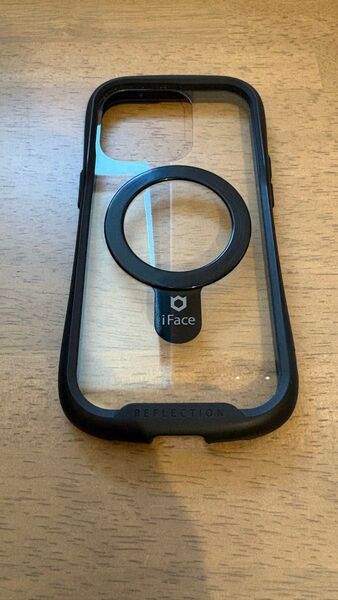 美品 iFace Reflection Magnetic iPhone 14 Pro ケース MagSafe対応 ブラック