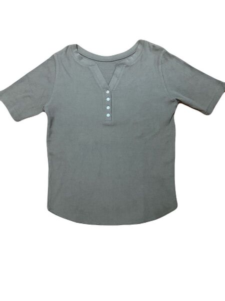 GLOBALWORK 半袖 ワッフルTシャツ Lサイズ カーキ色