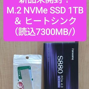 【新品未開封】 M.2 NVMe SSD 1TB&ヒートシンク